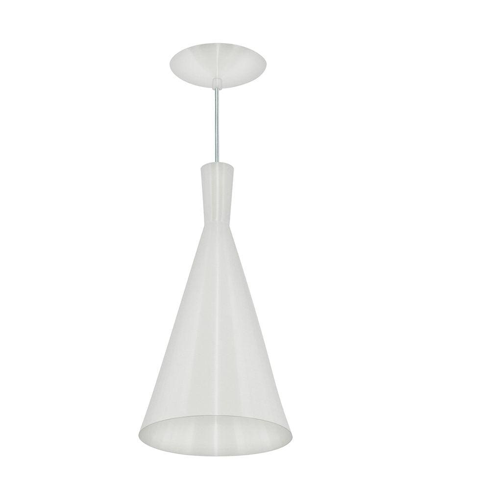 Pendente Tom Dixon Funil Corneta Gourmet Branco com Branco
