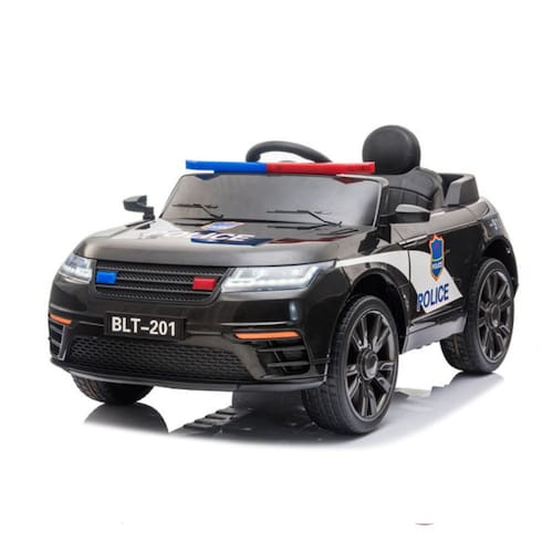 imagem-Carro de polícia elétrico preto SUV 12V Bangtoys
