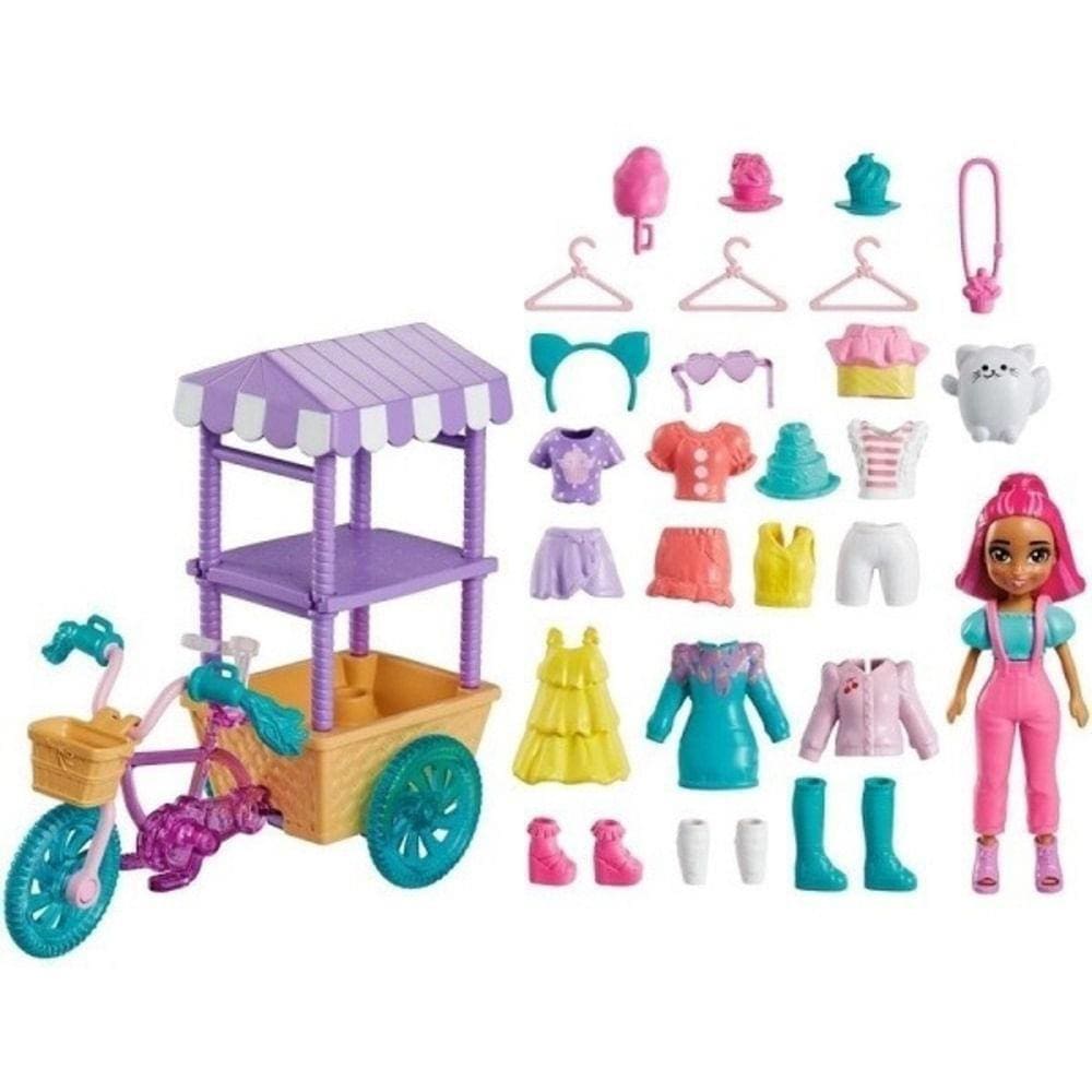 Polly Pocket - Carrinho de Doces Surpresas - Mattel