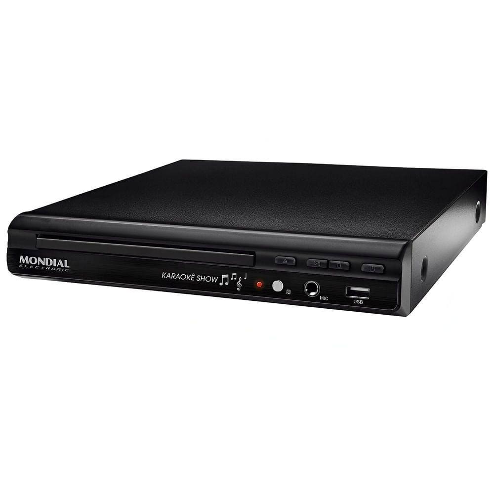 DVD Player Mondial D 20 com Função Karaokê e USB Bivolt Loi