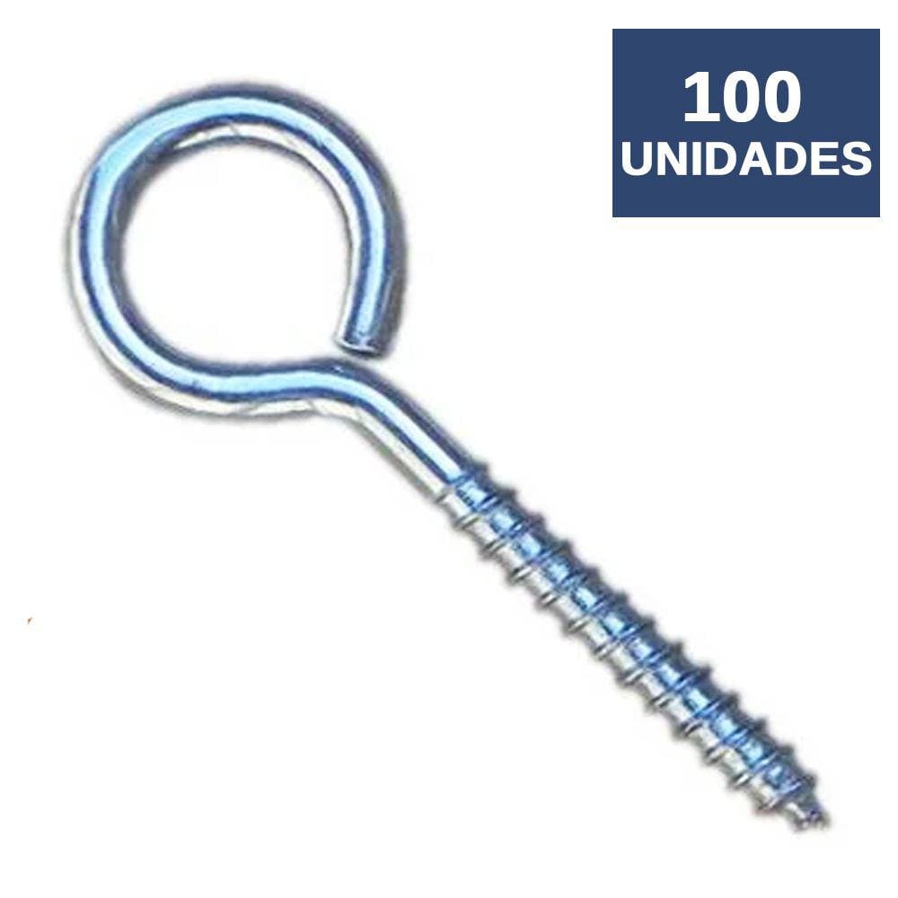 100 Pitão Parafuso Gancho para Bucha de 6mm - Starfer