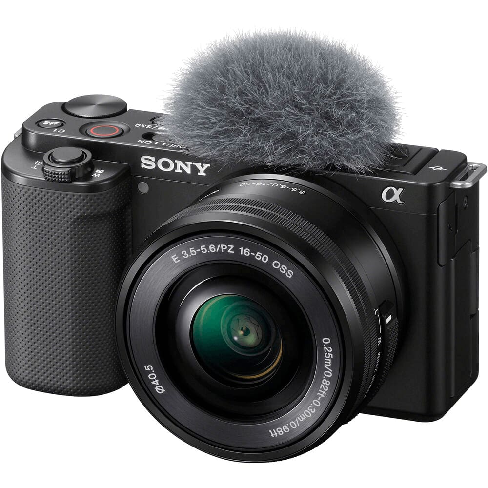 Câmera Sony ZV-E10 Mirrorless 4K com Lente 16-50mm (Preta)