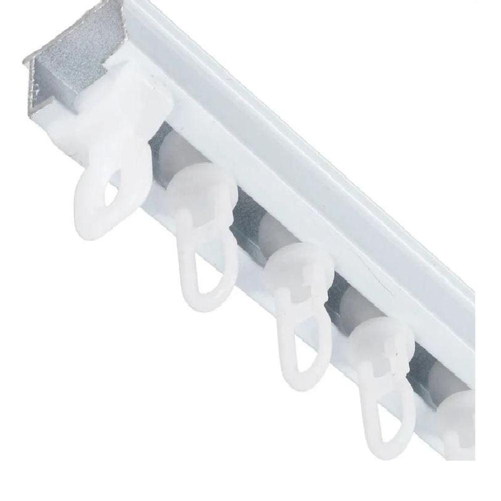 Cortina Semi Blackout + Voil Trilho Suiço Quarto Sala 3X2,75