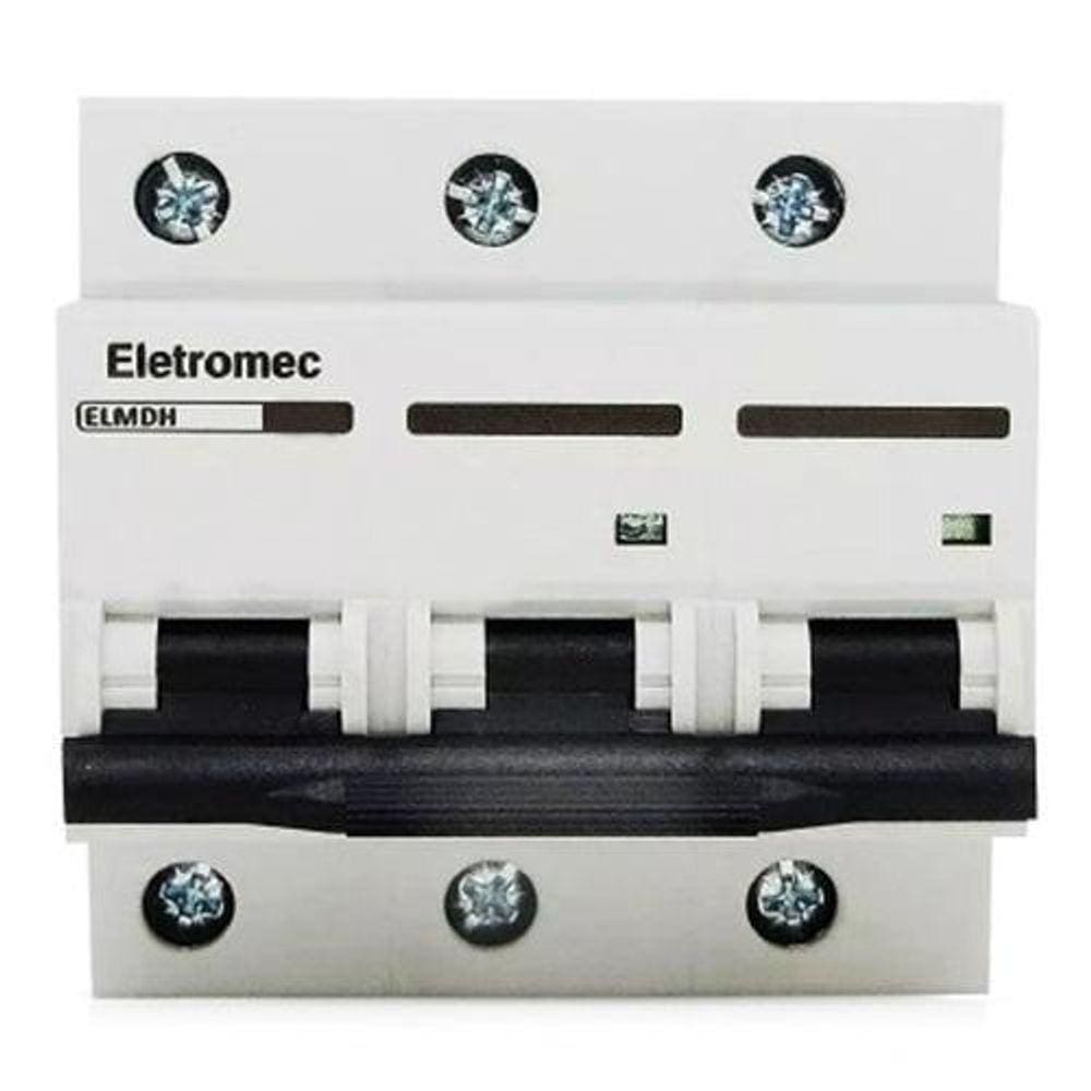 Disjuntor Tripolar 125A Curva C 6Ka 415V Eletromec
