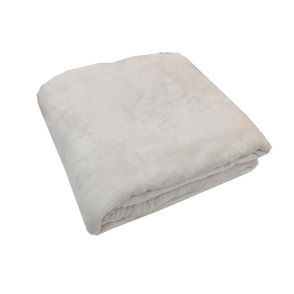 Cobertor Queen Toque De Seda Marfim 2,20X2,40M - Niazitex