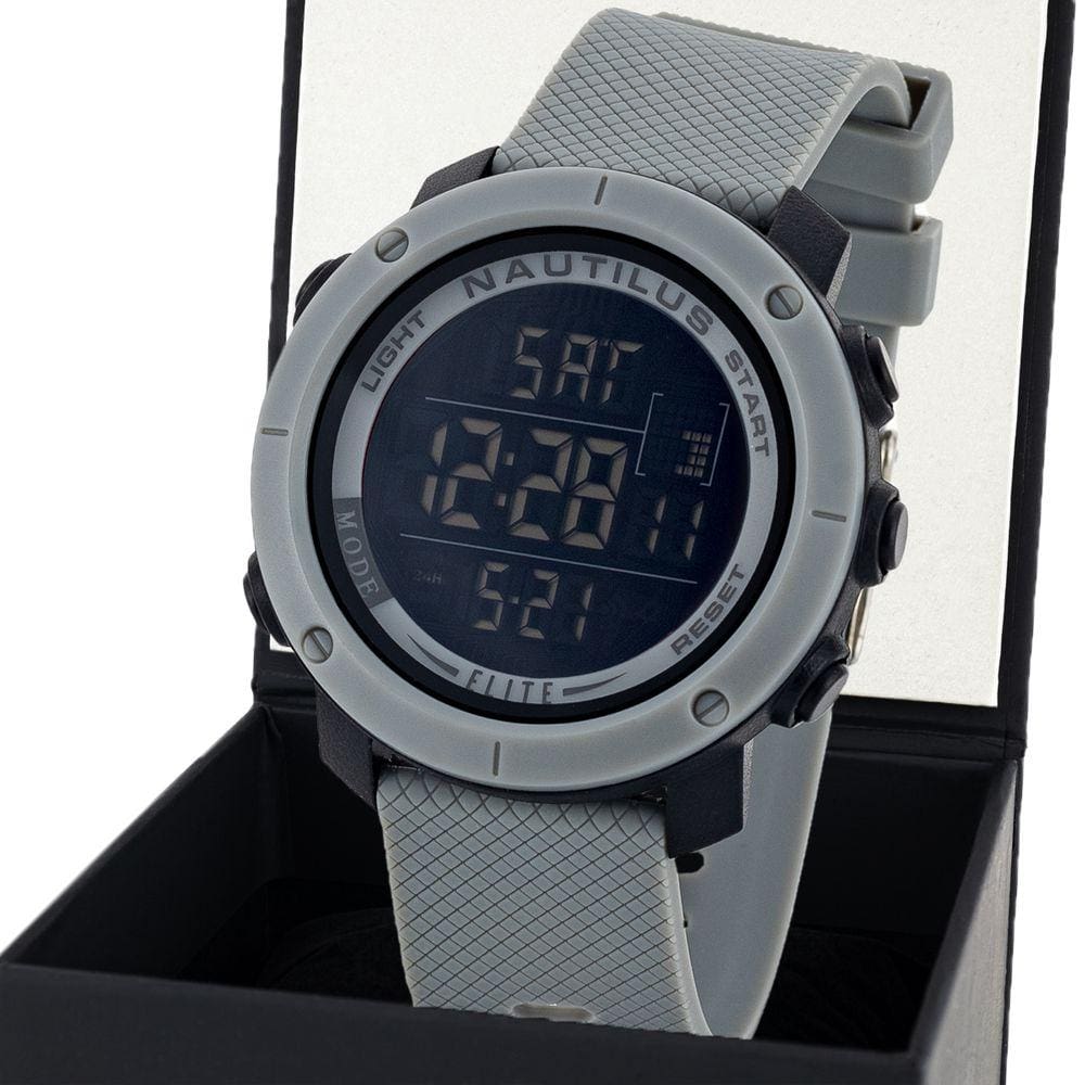 Relogio Nautilus Masculino Digital Pulseira Silicone N003