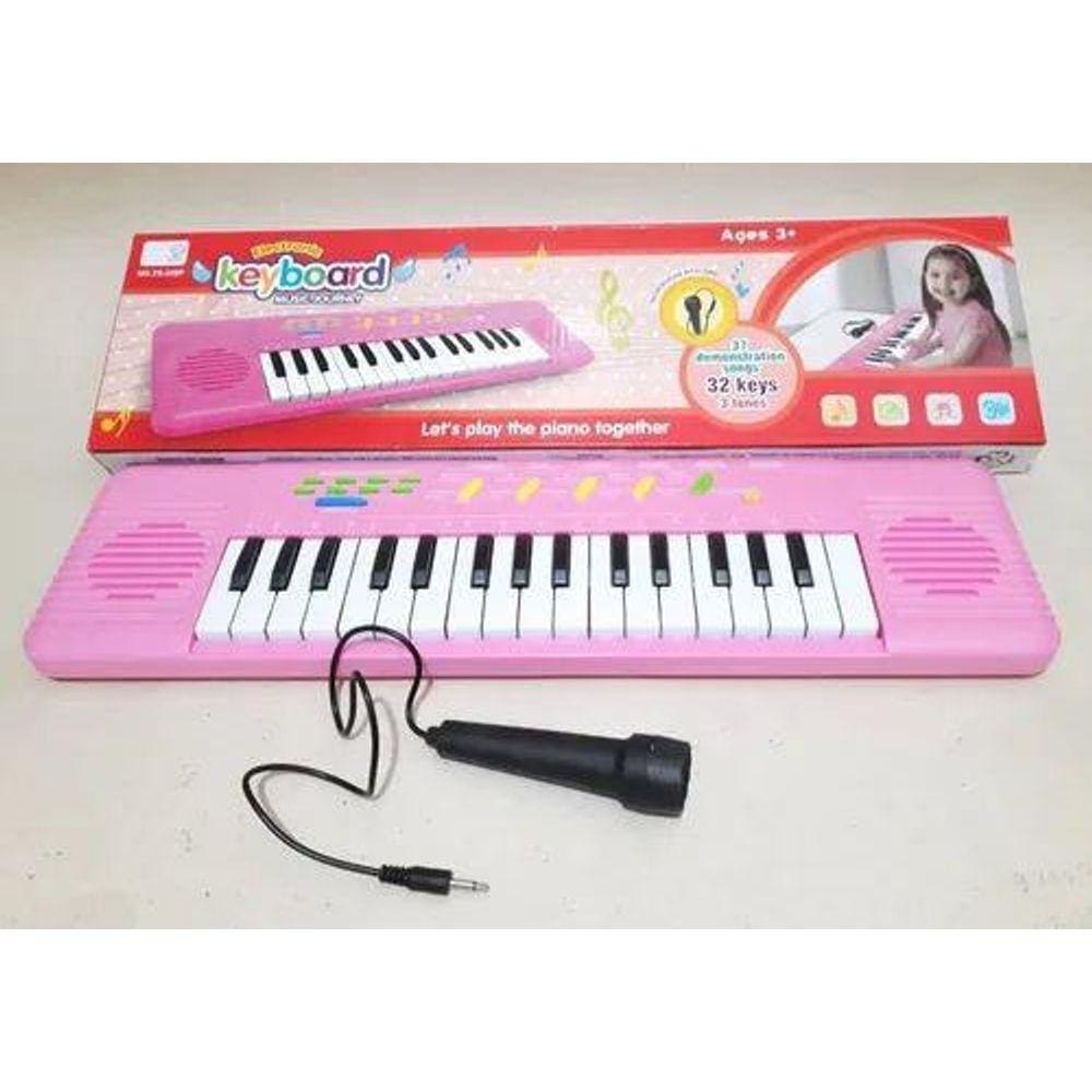 Teclado Musical Infantil con Microfone, Bruin música