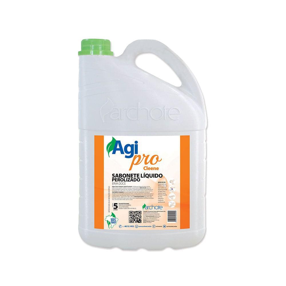 Sabonete Líquido Erva Doce Verde Perolado 5L Cleene Archote