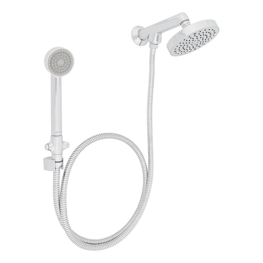 Ducha Com Chuveirinho Cromada Alta Vazão Flex - Deca