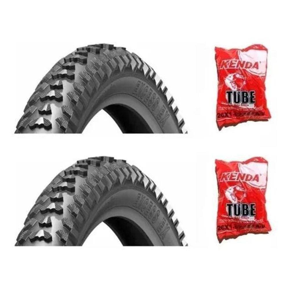 Par De Pneus Levorin Excess Ex Aro 26X1.95 Bike + 2 Câmaras