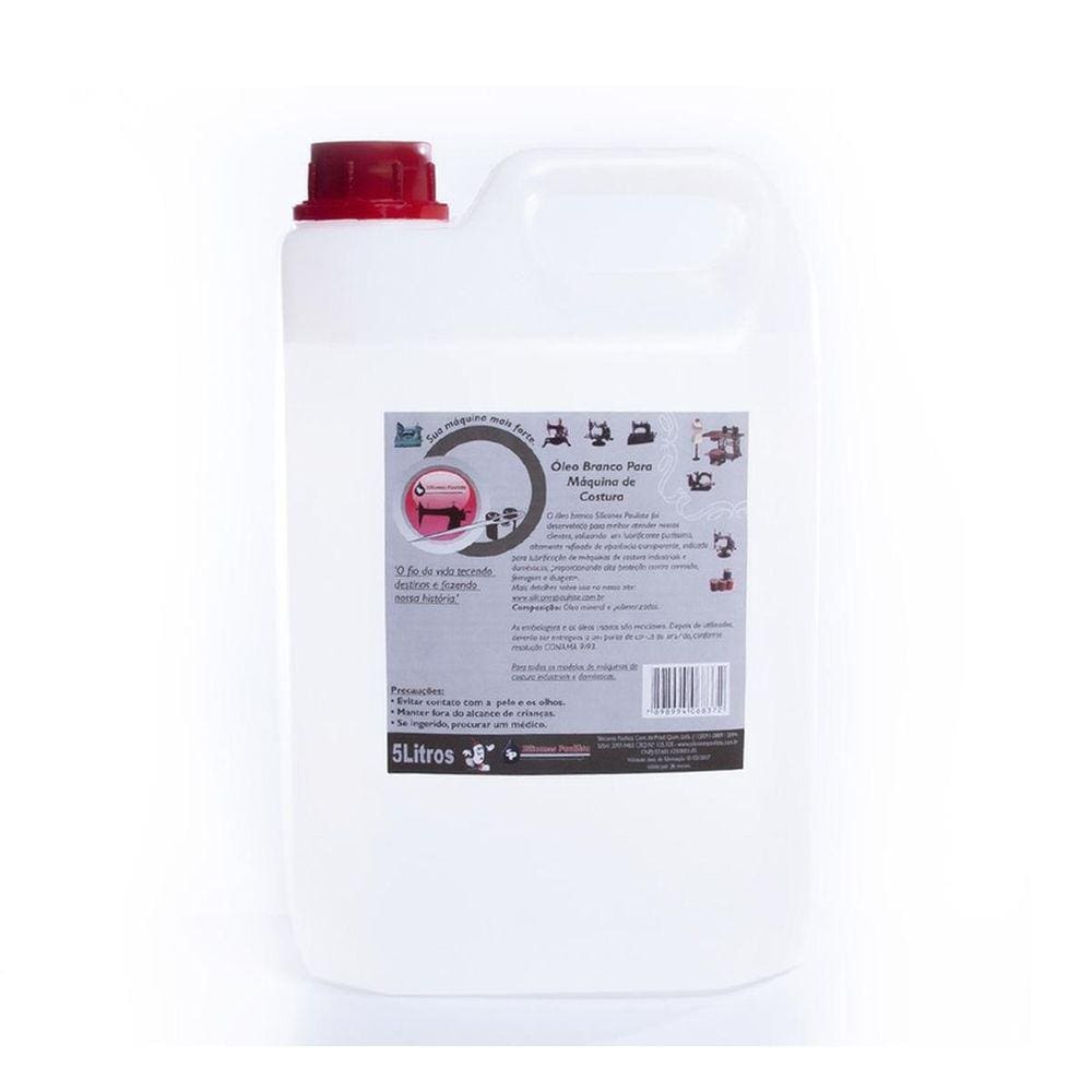 Óleo Branco Para Máquinas De Costura 5 Lt