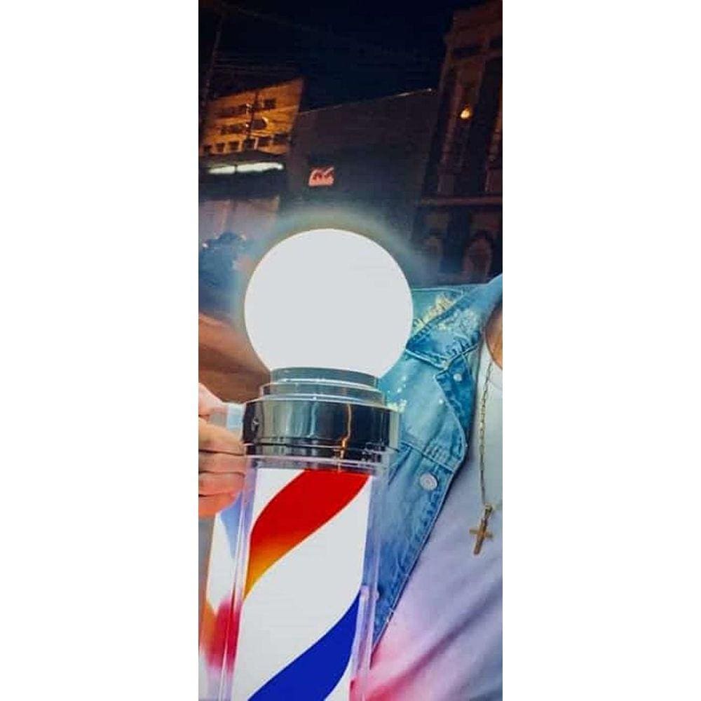 Barber Pole 60Cm Giratória Voltagem Bivolt