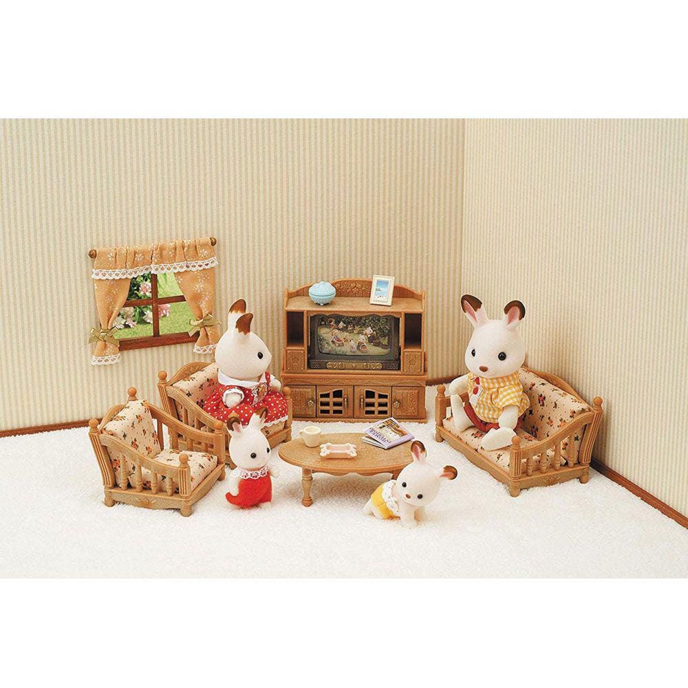 Conjunto Sala de Estar Confortável - 20 Peças - Sylvanian Families - Epoch