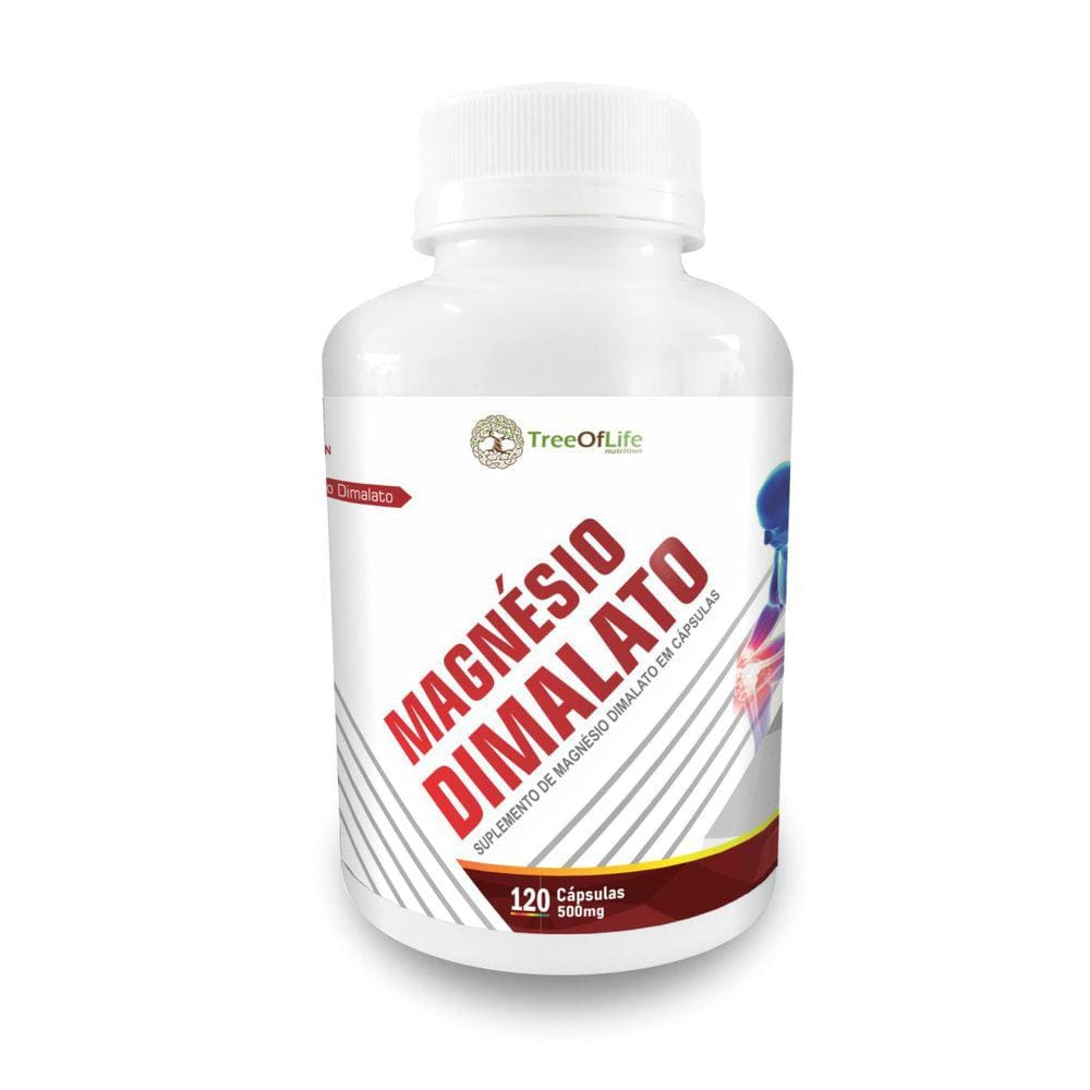 Magnésio Dimalato 120 Cápsulas 500Mg Tree