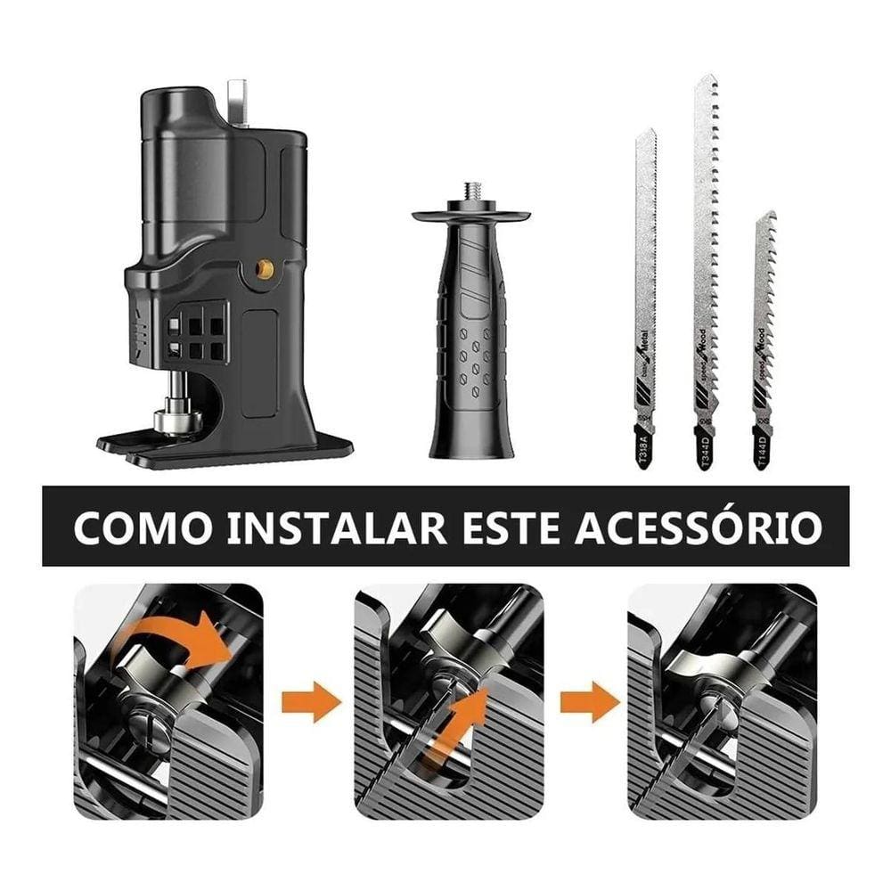 Adaptador De Serra Tico Tico Para Furadeira E Parafusadeira