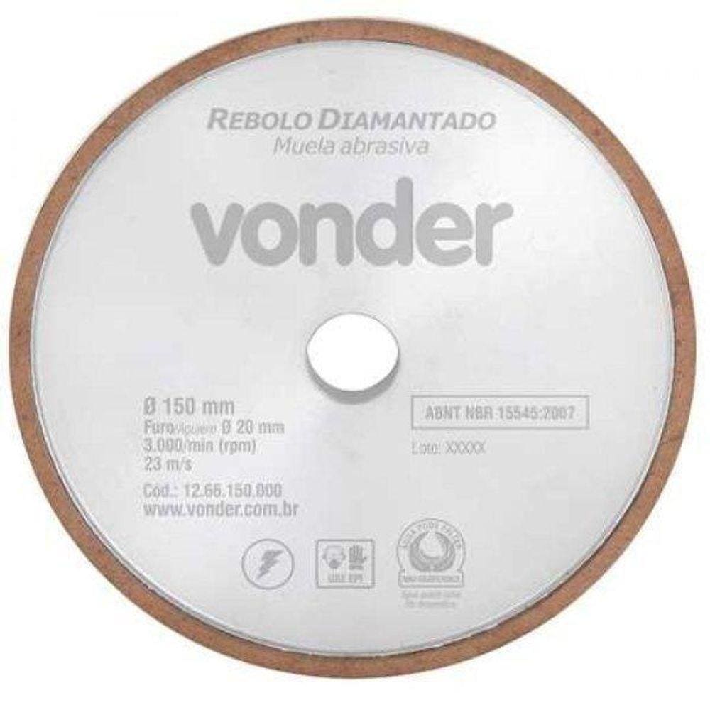 Rebolo Diamantado Para Afiar Widea 150 X 20Mm - Vonder
