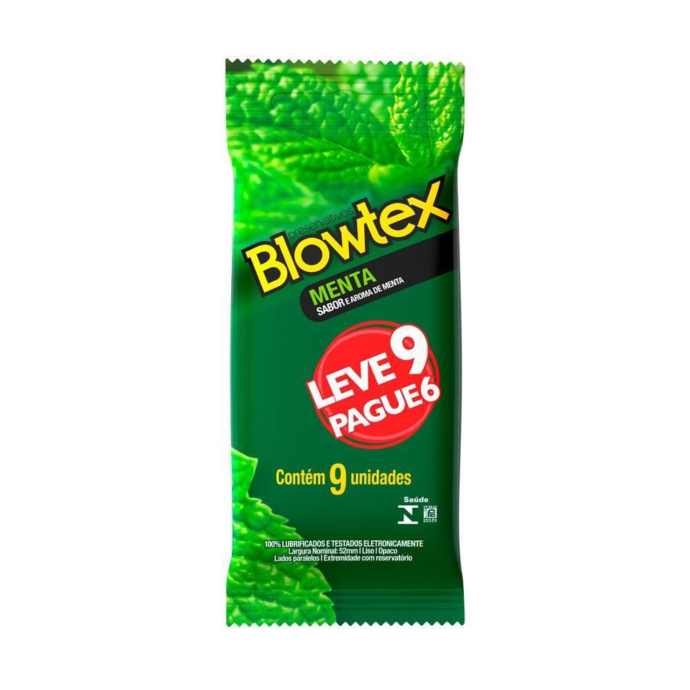 Preservativo Blowtex Menta Leve 9 Pague 6 unidades