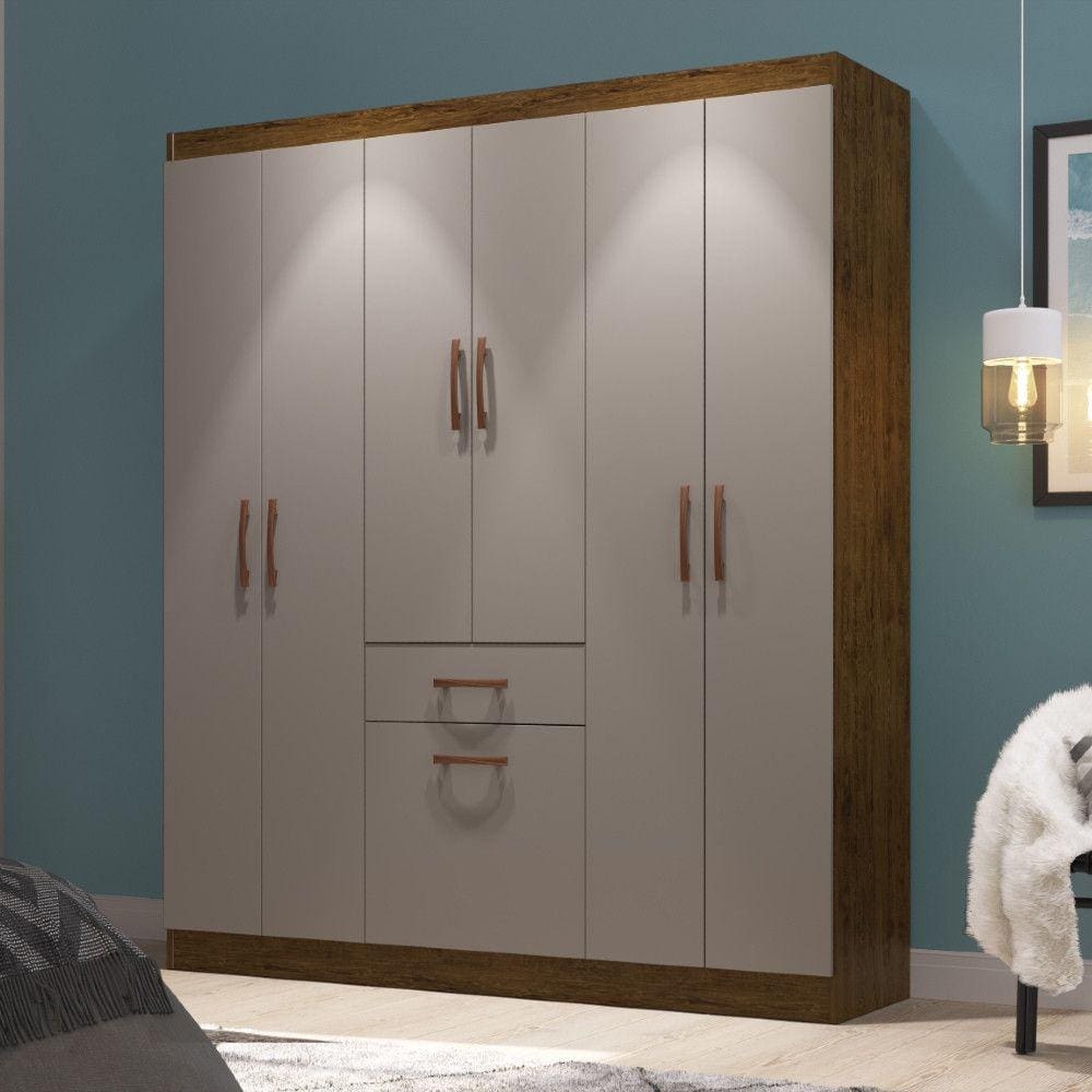 Guarda Roupa Casal 6 Portas Marbella Doripel