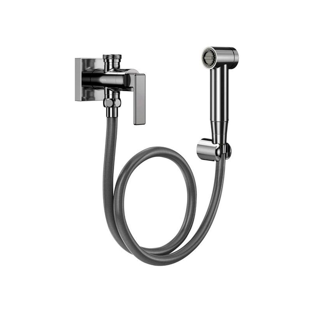 Ducha Higiênica Docol Stillo 823748 com Registro e Derivação Grafite Polido