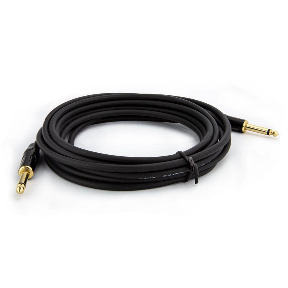 Cabo P10 para P10 Mono Profissional - Preto 4 Metros