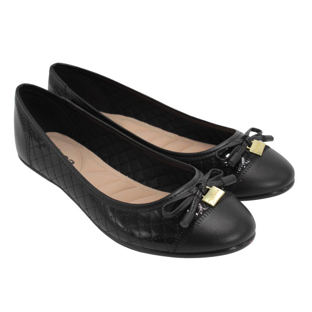 Sapatilha Moleca Verniz Fresh Neo/Napa Preto