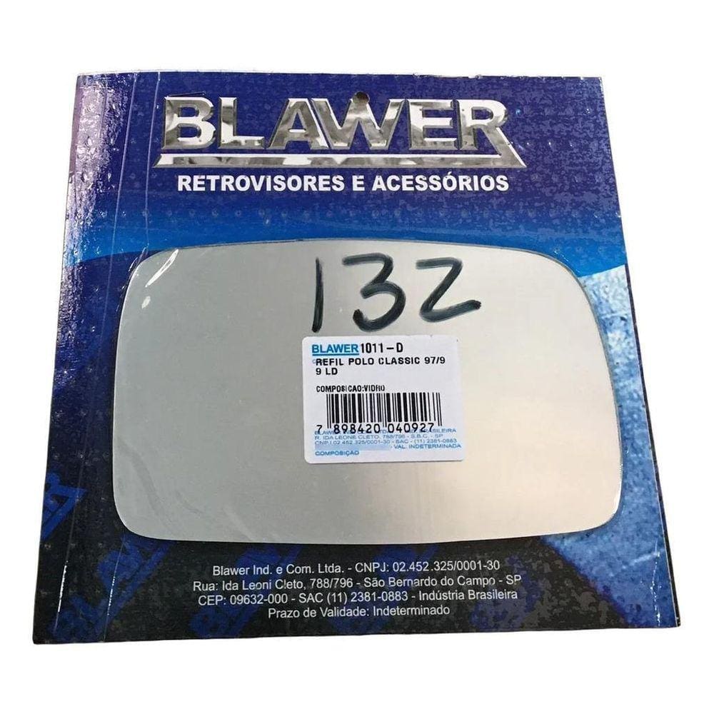 Refil Lente Espelho Do Retrovisor Polo Classic 1997 A 99 L.D