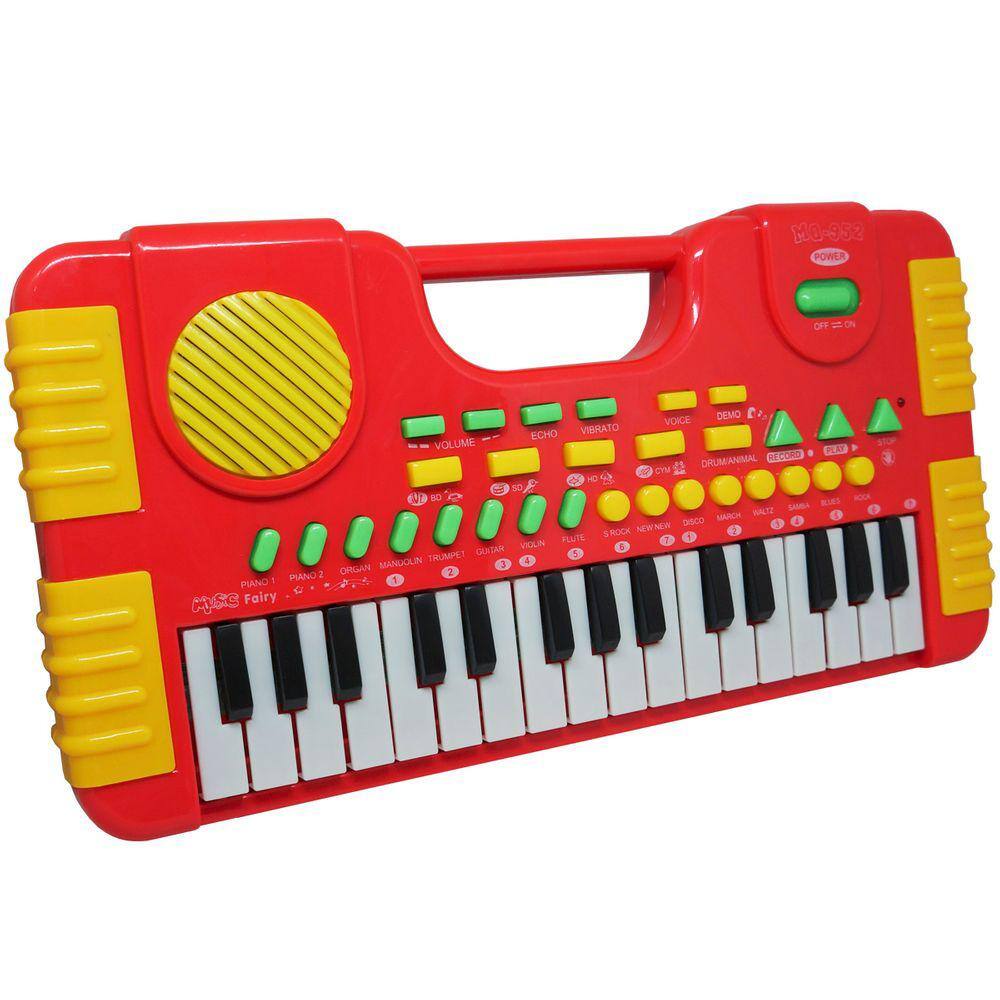 Teclado Piano Infantil Musical Bebê 31 Teclas com Som de Animais Divertido  Crianças Importway BW104 - BEST