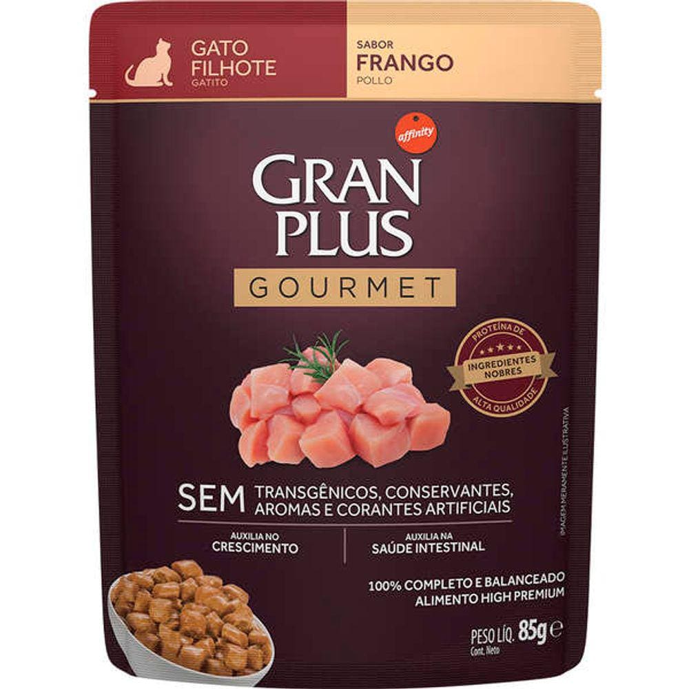 Gran Plus Gourmet Sache Gatos Filhotes Frango 85g