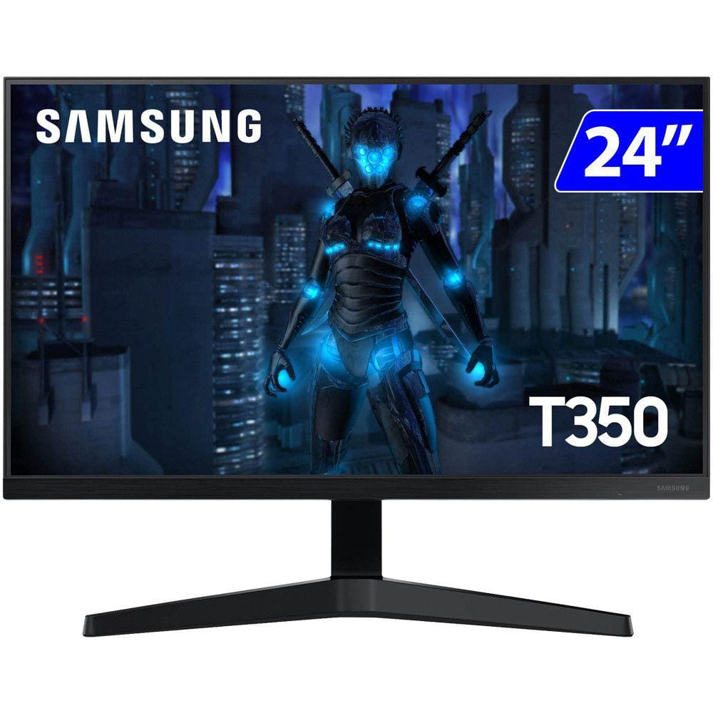 Monitor Gamer Samsung 24 Full HD 75Hz HDMI VGA Freesync LF24T350FHLMZD