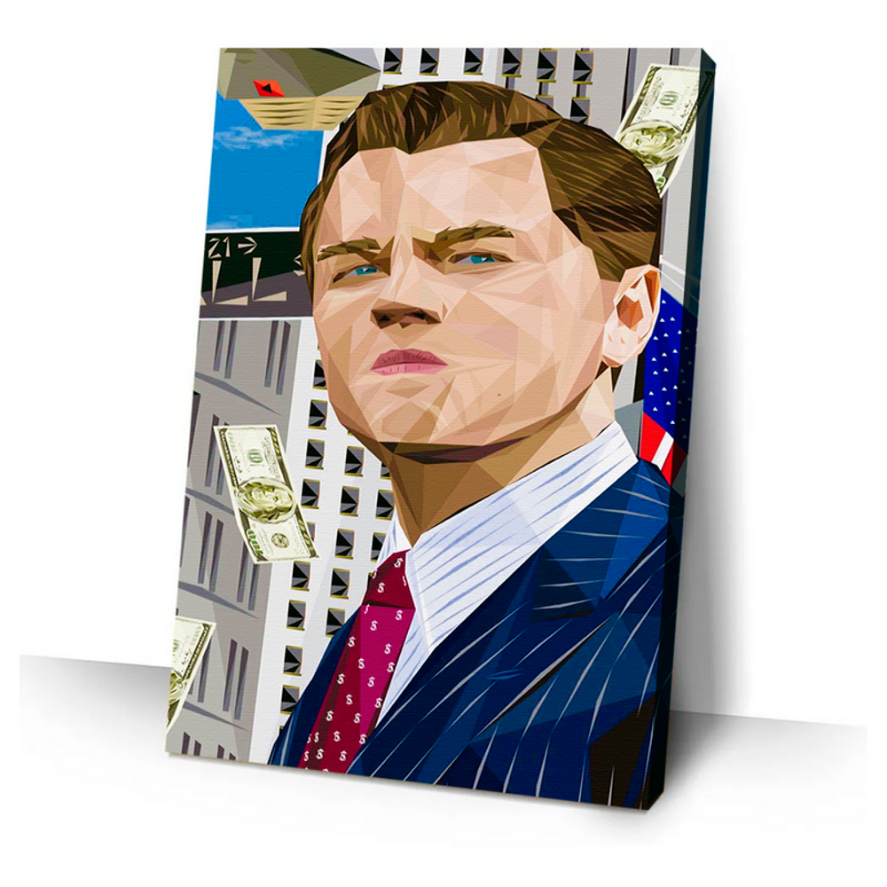Quadro Canvas Decorativo 80x60 Centimetros Lobo de Wall street 09