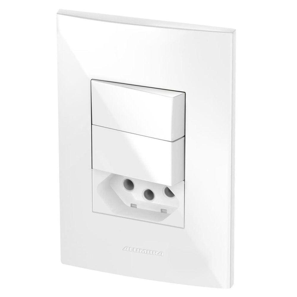 Conjunto 2 Simples + 1 Tomada 10A - Alumbra Inova Pro