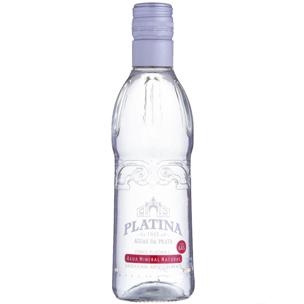 Agua Mineral Platina Vidro com GÁS 12X310ML