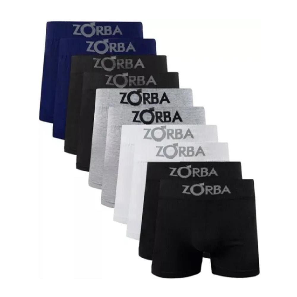 Kit Com 4 Cuecas Boxer Algodão Sem Costura Zorba 781