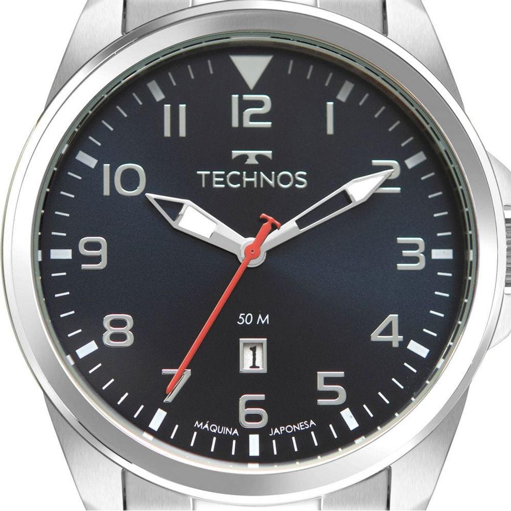 Relógio Technos Masculino Prata 2115Nbn/1A