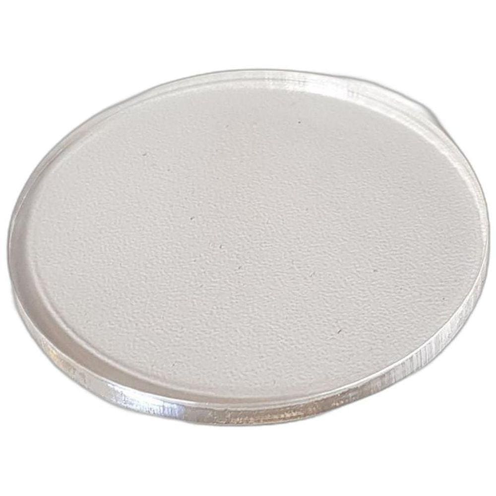 Kit 20 Peças Base Redonda Acrílica Para Biscuit 7Cm