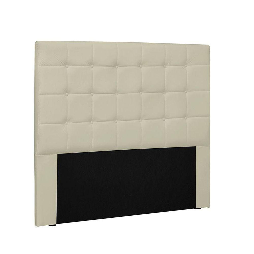 Cabeceira Verona Cama Box Solteiro 90Cm Corino Bege