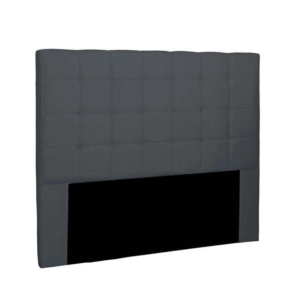 Cabeceira Verona Cama Box Solteiro 90Cm Cinza