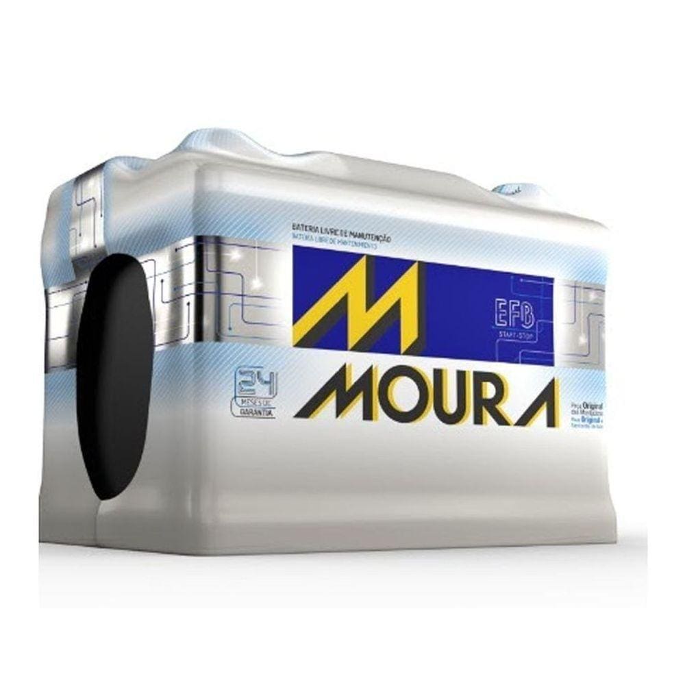 Bateria Automotiva Moura 60Ah Mg60Gd Mge Preto