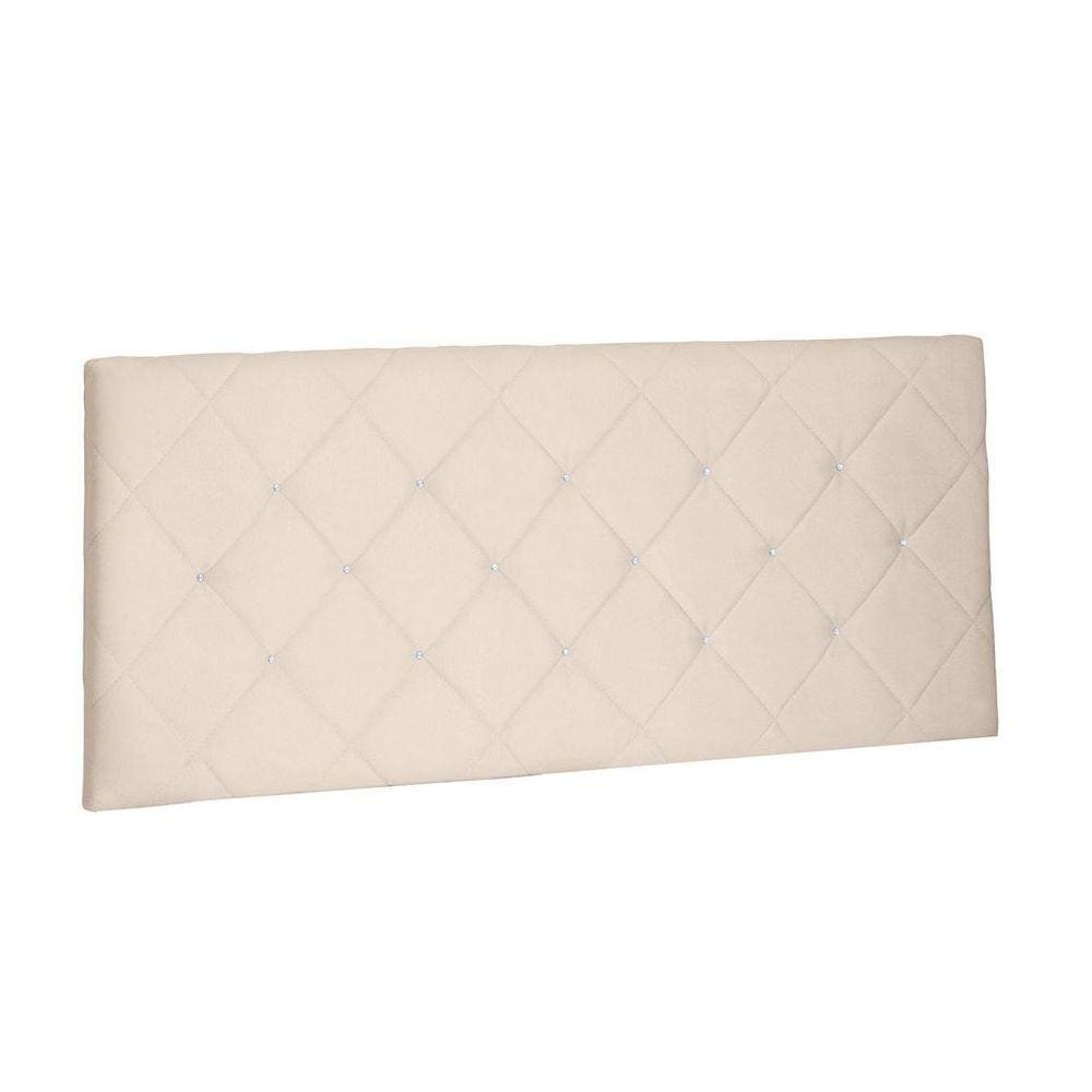 Cabeceira Painel Tânia Queen 160cm Suede Bege
