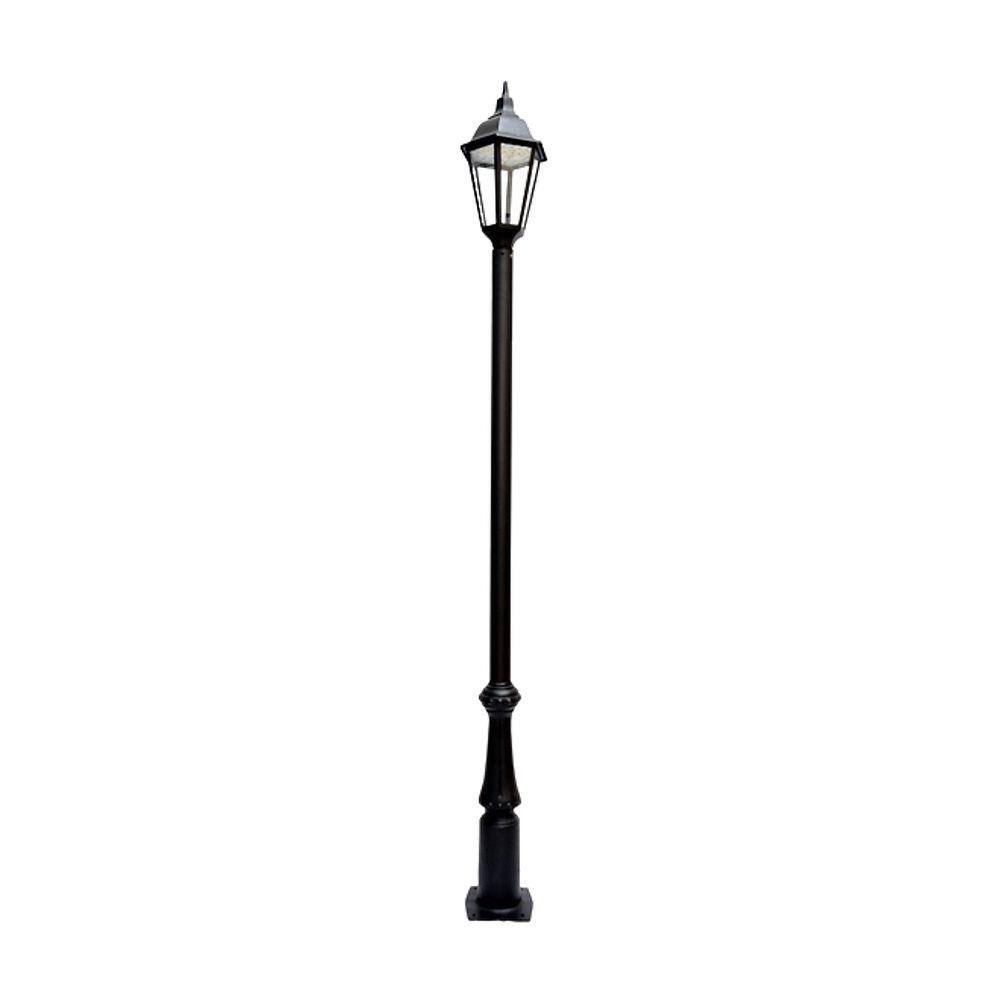 Poste Vitória Jardim Luminária Italiana Led Alumínio 336cm