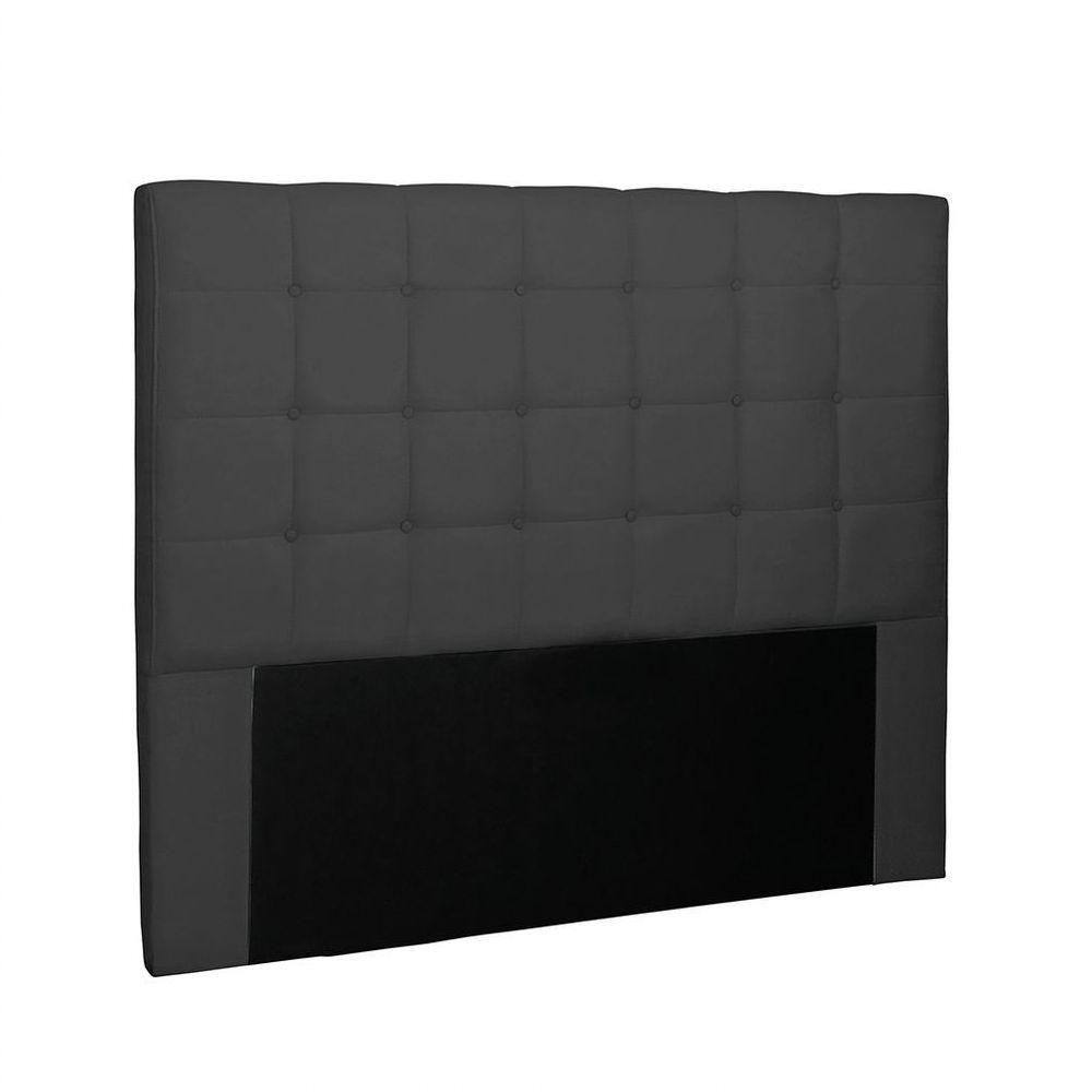 Cabeceira Verona Cama Box King 195 Cm Preto