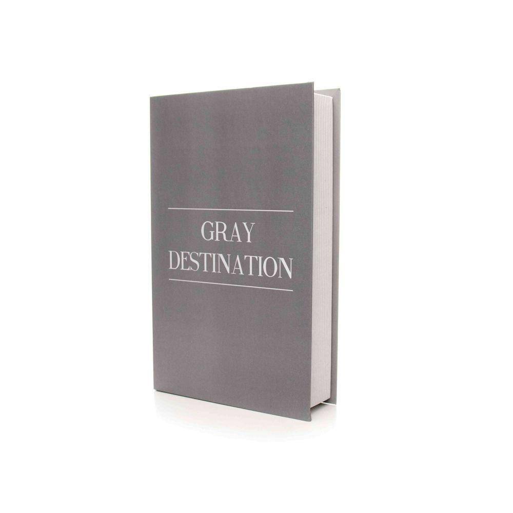 Caixa Livro \"Gray Destination Cinza\" 27X17X5Cmd`Rossi