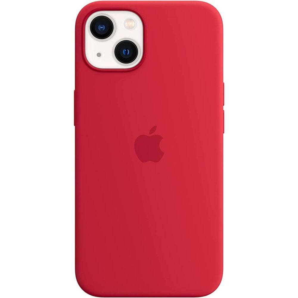 Capa Case Silicone Compatível para Phone 13 Vermelho Interso