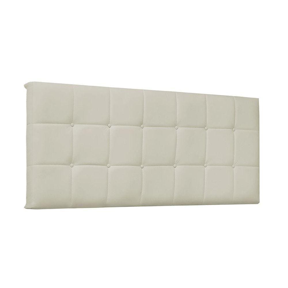 Cabeceira Painel Verona Solteiro 90cm Corino Bege