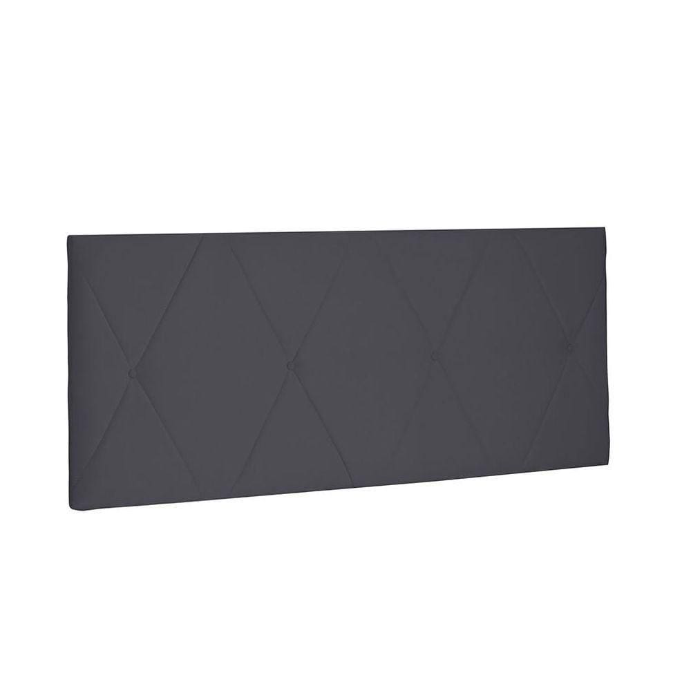 Cabeceira Aquilla Cama Box Solteiro 90Cm Cinza