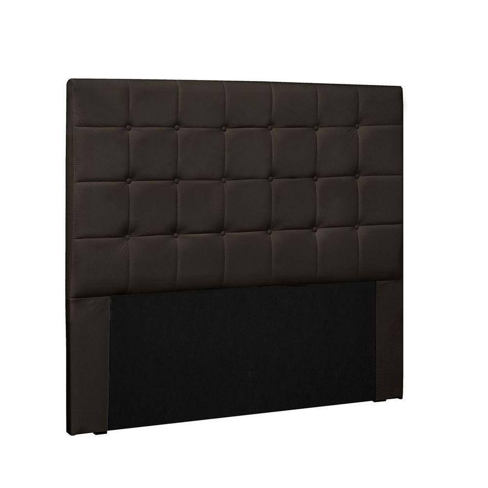 Cabeceira Verona Cama Box Queen 160 Cm Corino Marrom