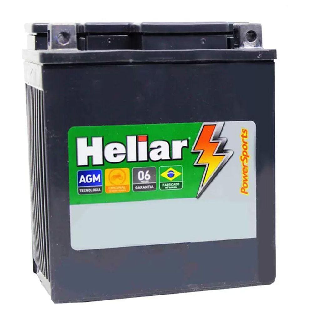 Bateria de Moto 12v 6ah Twister / Tornado / Falcon - Heliar