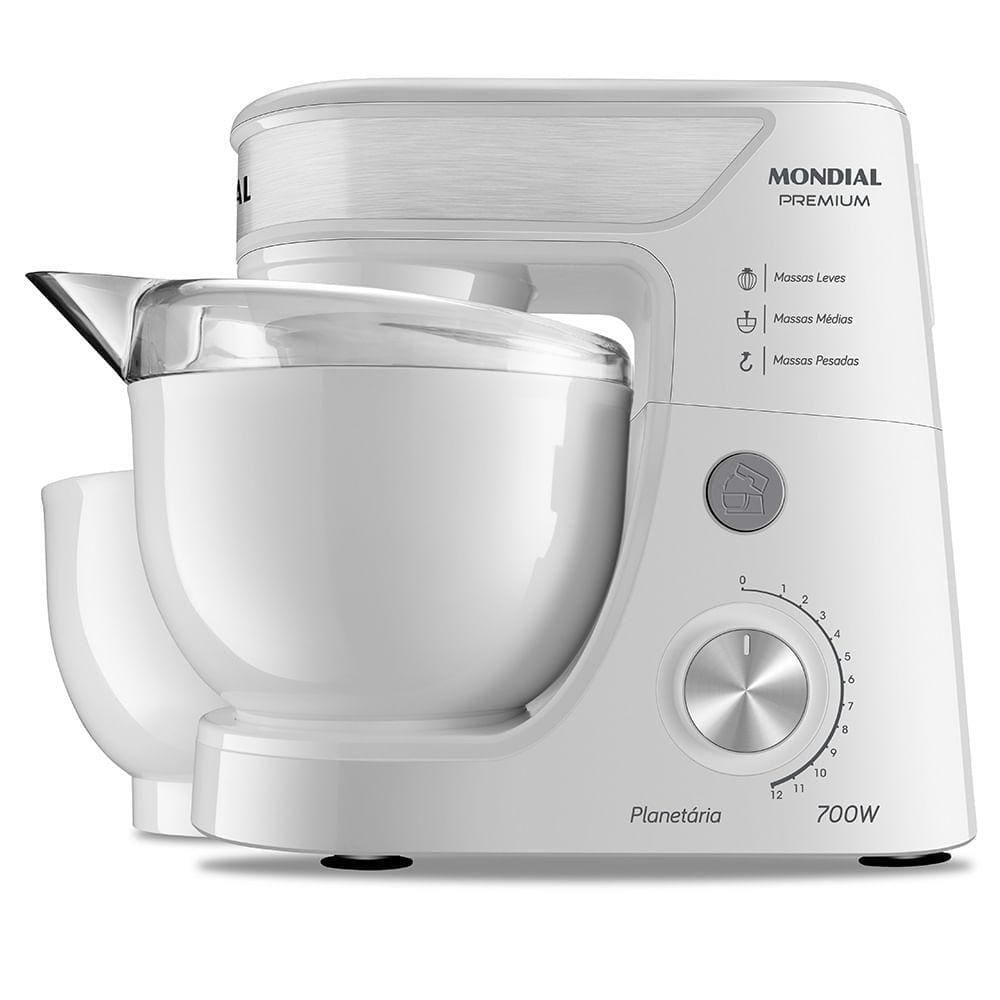 Batedeira Planetária 220V Branco/Inox