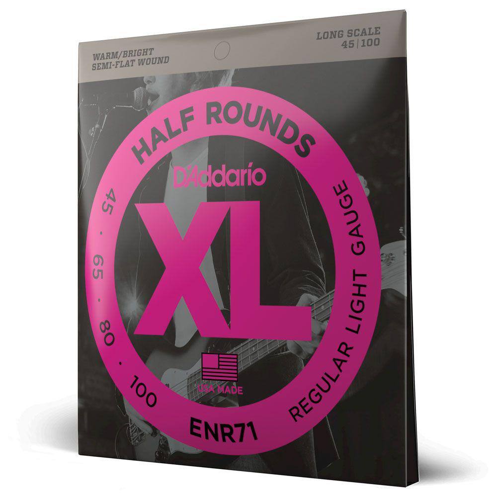 Encordoamento Baixo 4C .045 D Addario Half Rounds ENR71