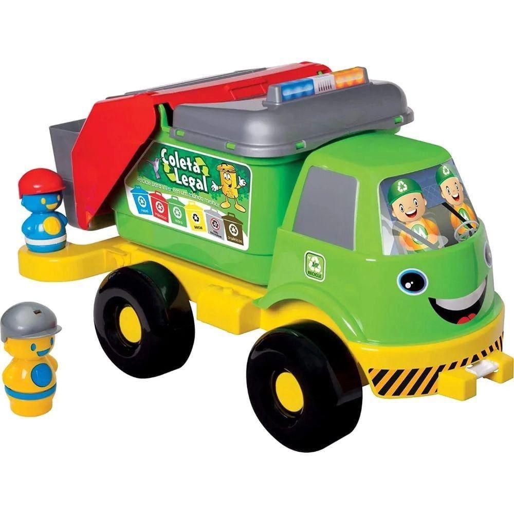 Caminhão Coleta Seletiva Com Som - Mercotoys